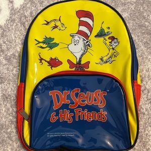 New Dr Seuss toddler baby school mini backpack yellow blue